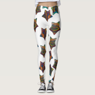 Multi Rainbow Stars Leggings