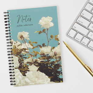 Multi Roses Floral Garden Custom Spiral Notebook