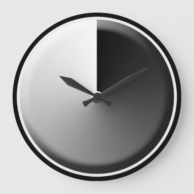 Multi Shades of Grey Wall Clock (Front)
