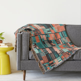 Multi-Shaped Cotton Throw Blanket
