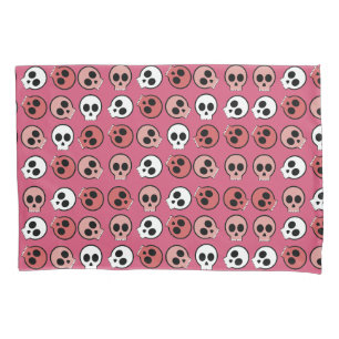 Multi Skulls Halloween Trick or Treat Fun Pillowcase