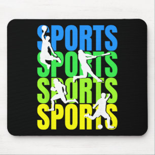 Multi-sport Enthusiast - Sketll Sell Soccer Footll Mouse Pad