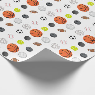 Multi Sport Kids Birthday   Wrapping Paper