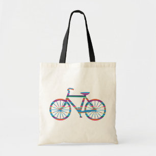 Multi-Stripe Bicycle Tote Bag