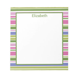 Multi-Stripe Narrow Notepad