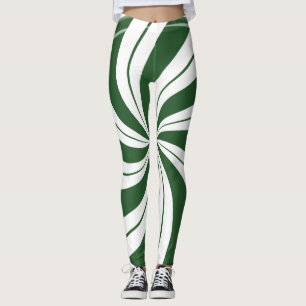 Multi Swirl Spearmint Leggings