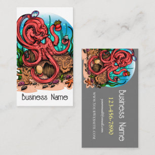 Multi Task Octopus Business Card