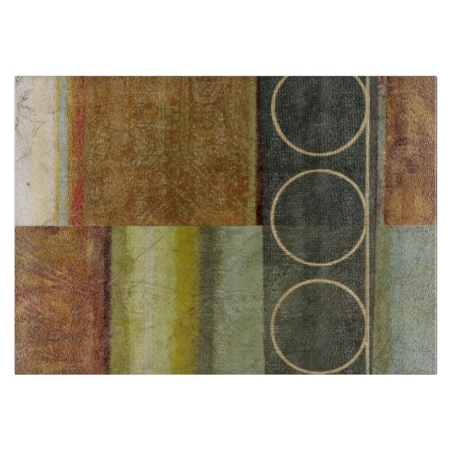 Multi-textured Abstract Painting by Vision Studio Cutting Board (Front)
