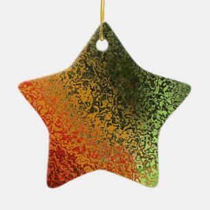 Multi tones Grunge Ceramic Tree Decoration