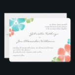 Multi Tropical Watercolor Flowers Wedding Invite<br><div class="desc">Check out coordinating items in our shop!  "Painted Flowers" brushes courtesy of "Obsidian Dawn" - http://www.obsidiandawn.com</div>