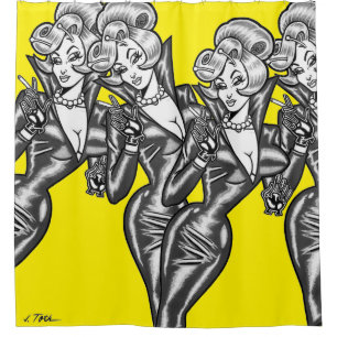 Multi-Vana/Yellow Shower Curtain