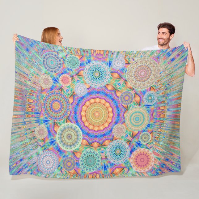 Multi Verse Fleece Blanket (In Situ)