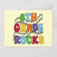 Multicolor 6th Grade Rocks Tshirts and Gifts