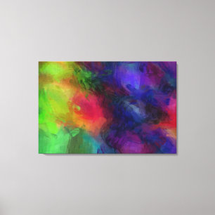 Multicolor Abstract Artwork Canvas Print