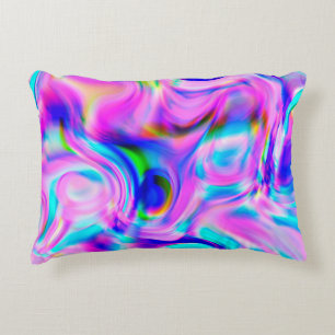 Multicolor abstract background. Colourful pattern. Decorative Cushion