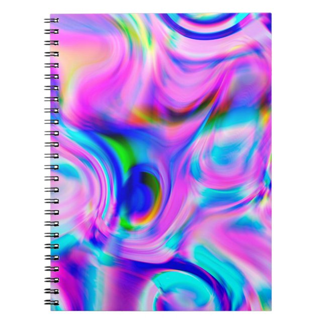 Multicolor abstract background. Colourful pattern. Notebook (Front)