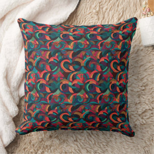 Multicolor abstract design pattern  cushion