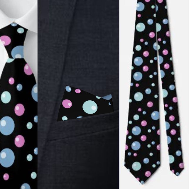 Multicolor Abstract Dots Pattern          Tie (Creator Uploaded)