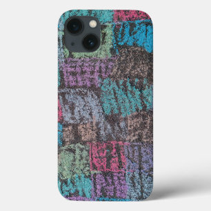 Multicolor abstract home decor design Chalk  iPhone 13 Case