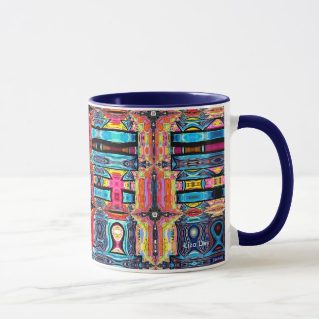 Multicolor Abstract Mug (Right)
