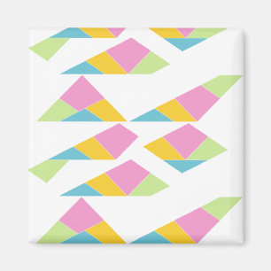 Multicolor abstract on white magnet