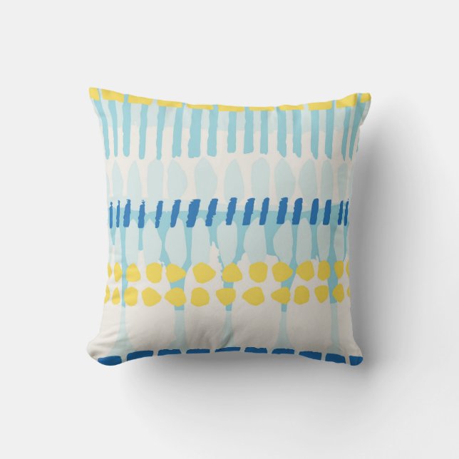 Multicolor Abstract Painted Seamless Background Cushion (Front)