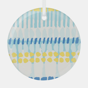 Multicolor Abstract Painted Seamless Background Glass Tree Decoration