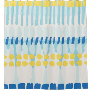 Multicolor Abstract Painted Seamless Background Shower Curtain