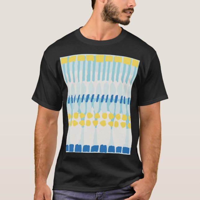 Multicolor Abstract Painted Seamless Background T-Shirt (Front)