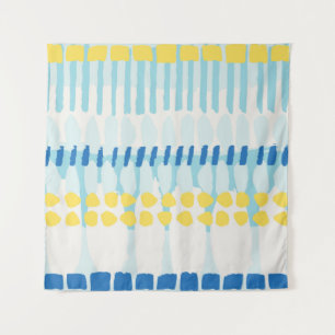 Multicolor Abstract Painted Seamless Background Tapestry