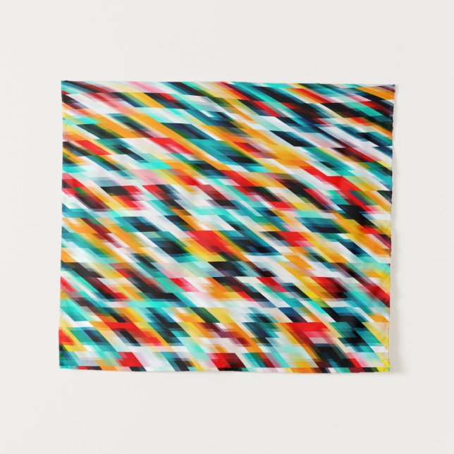 Multicolor Abstract Painting Tapestry (Front (Horizontal))