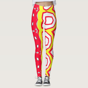 Multicolor abstract pattern "Ratti_Creative_Arts" Leggings