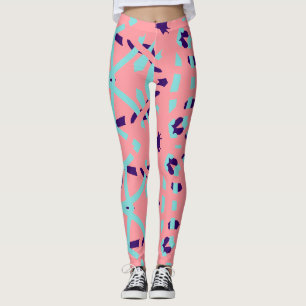 Multicolor abstract pattern "Ratti_Creative_Arts" Leggings