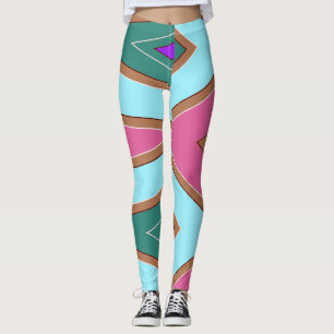 Multicolor abstract pattern "Ratti_Creative_Arts" Leggings