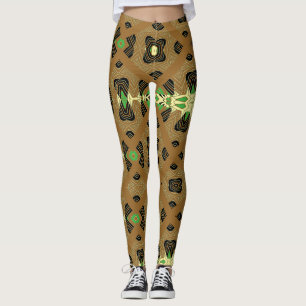 Multicolor abstract pattern "Ratti_Creative_Arts" Leggings
