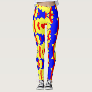 Multicolor abstract "Ratti_Creative_Arts" Leggings