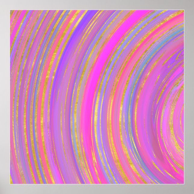 Multicolor and Gold Poster (Front)