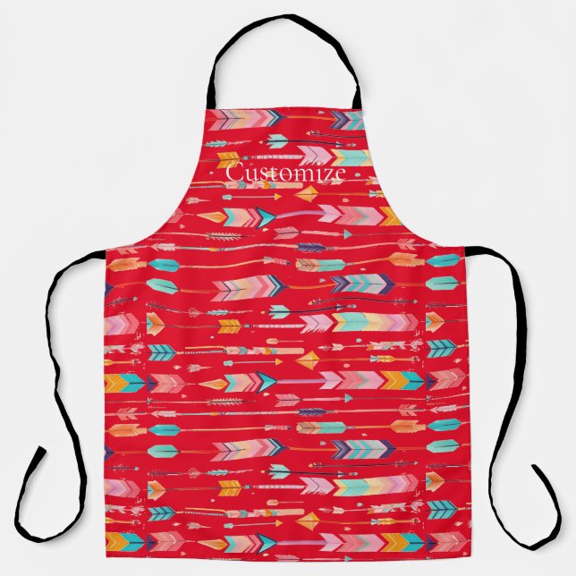 Multicolor Arrow Pattern Thunder_Cove Apron (Front)