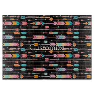 Multicolor Arrow Pattern Thunder_Cove Cutting Board
