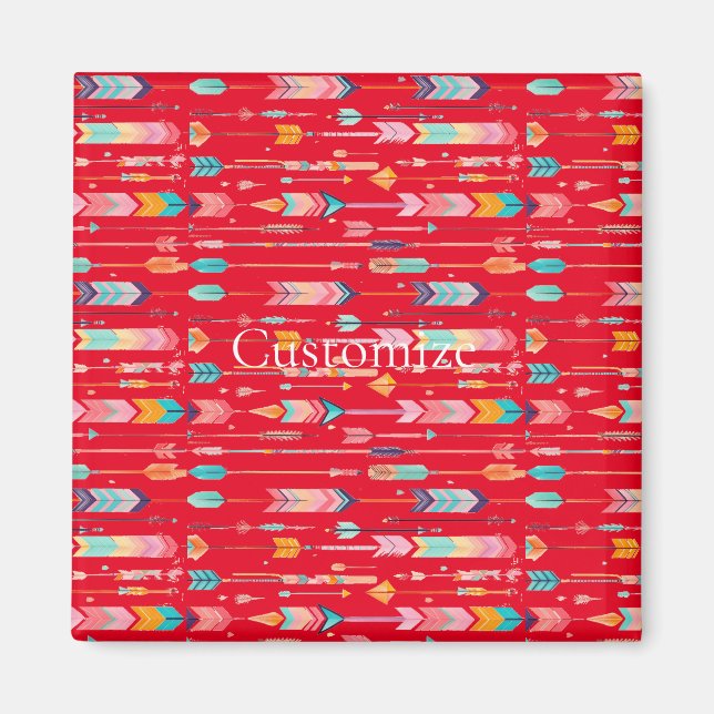 Multicolor Arrow Pattern Thunder_Cove Magnet (Front)
