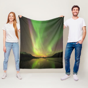 Multicolor Aurora Fleece Blanket