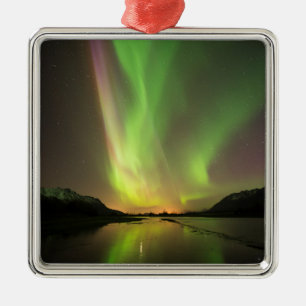 Multicolor Aurora Metal Ornament