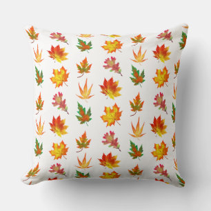 Multicolor Autumn Leaves   Cushion