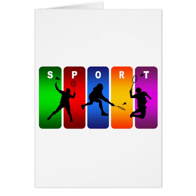 Multicolor Badminton Emblem (Front)