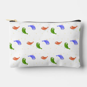 Multicolor birds accessory pouch