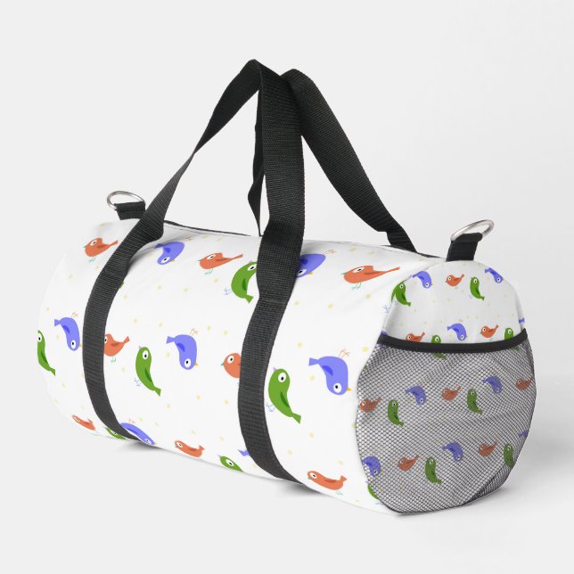 Multicolor birds duffle bag (Right Corner)