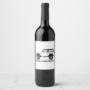 Multicolor Black Top Wine Label