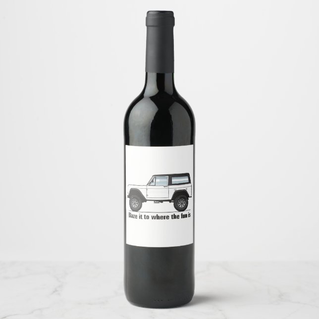 Multicolor Black Top  Wine Label (Front)