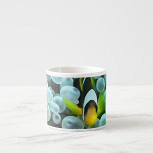Multicolor Blue Shapes Espresso Cup