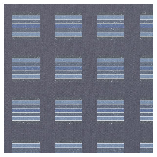 Multicolor Blue Stripe Fabric (Close Up)